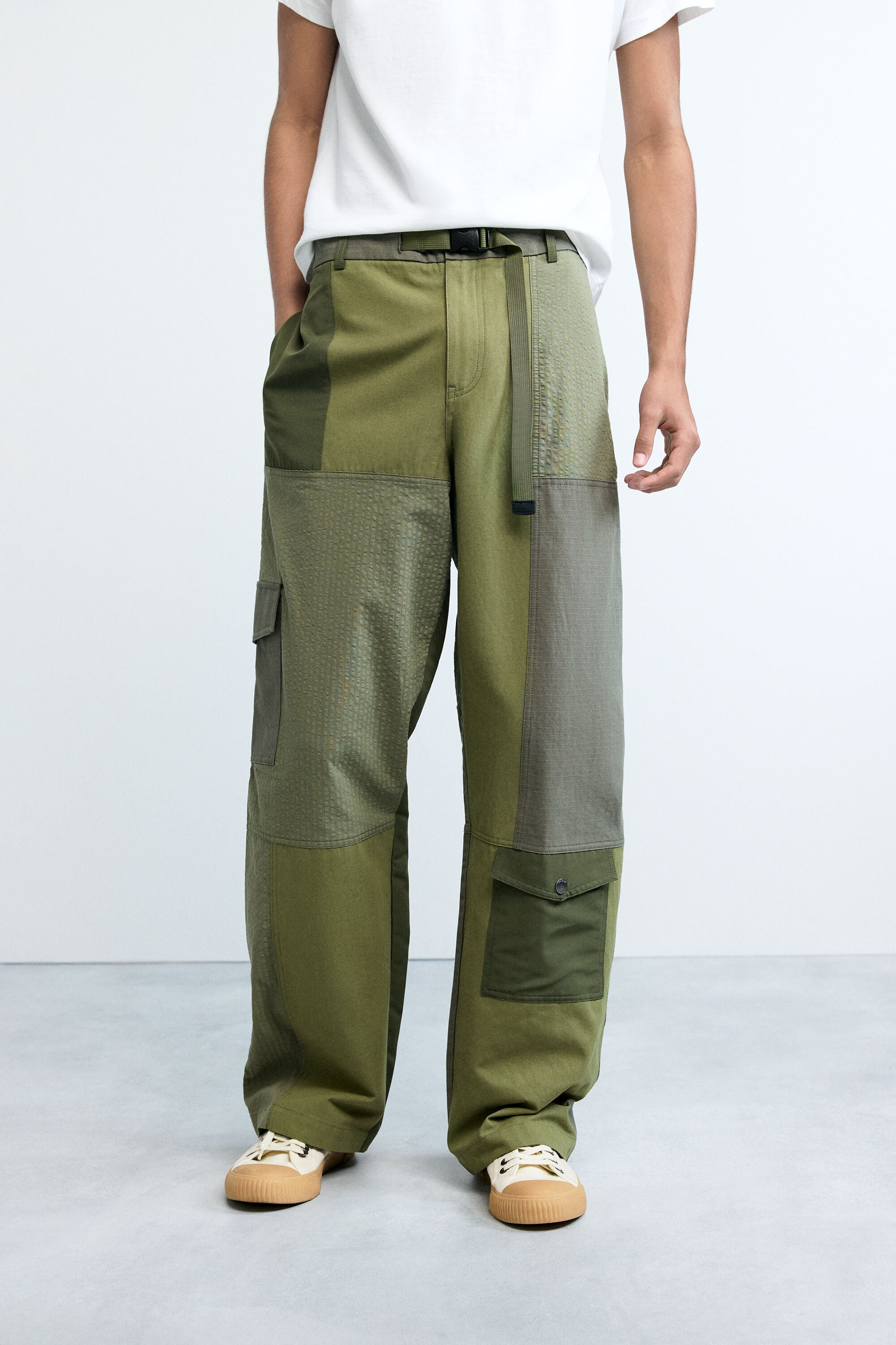 Military long pants green for men I Desigual.com
