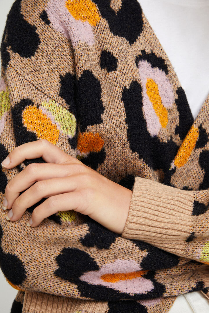 Chaqueta larga animal print | Desigual