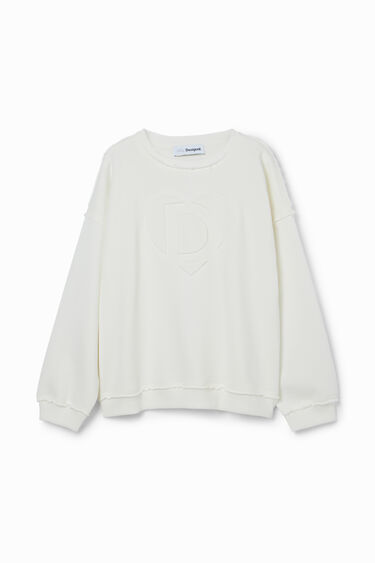 Sweatshirt logo reliëf | Desigual