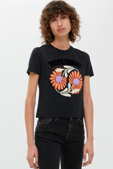 Camiseta "Save Nature" flores | Desigual