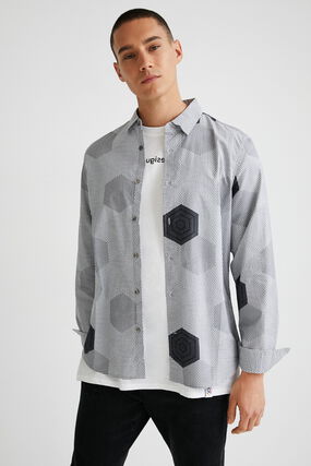 Chemise à hexagones