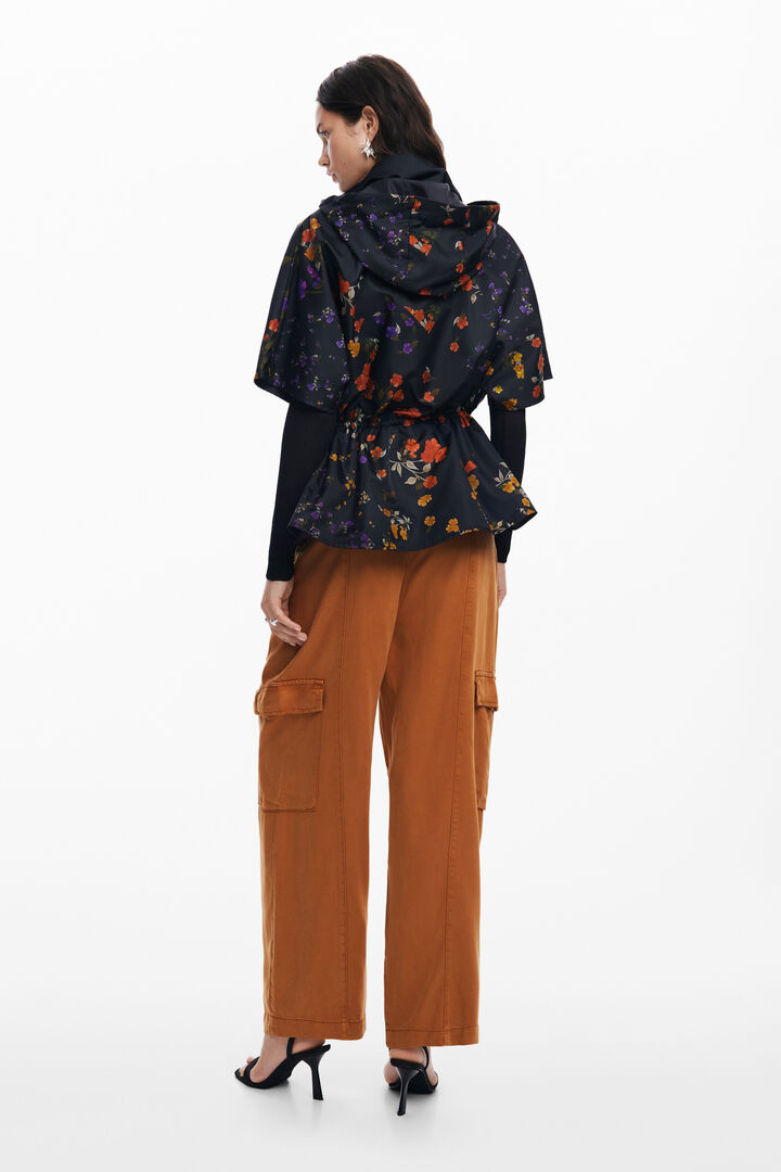 Petal zipper poncho | Desigual