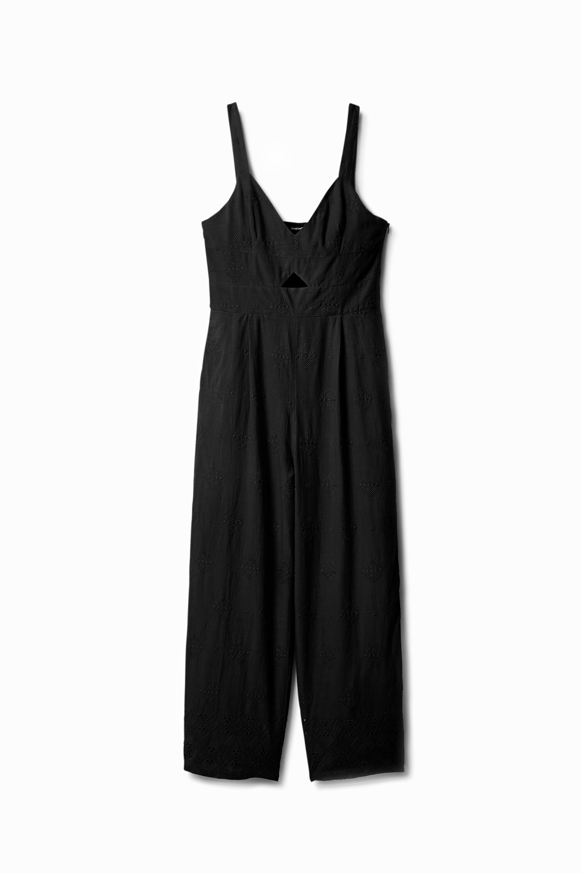 Langer Jumpsuit Beflockung