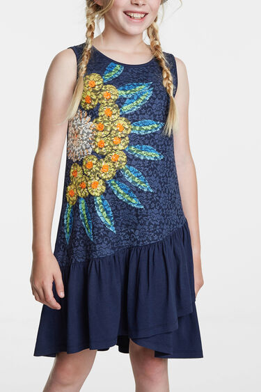 Lace and floral dress | Desigual
