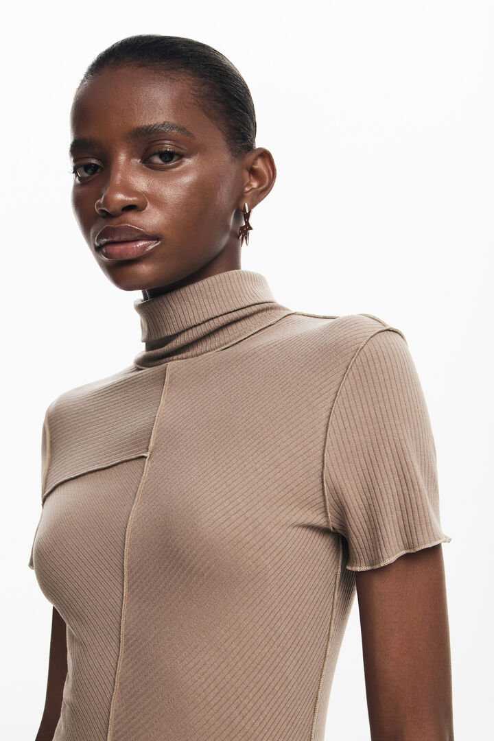 Midi dress with high neck | Desigual