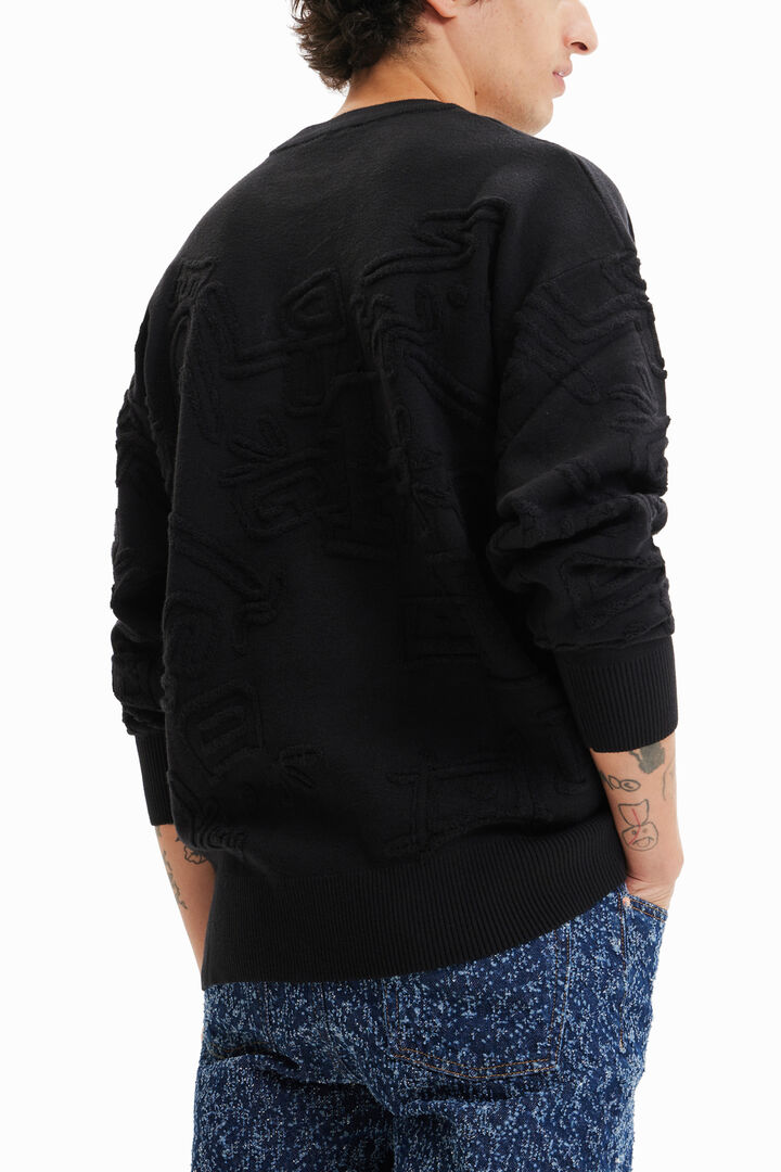 Jersei loose efecte tovallola | Desigual