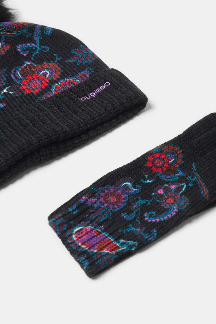 Pack gorro guantes paisley | Desigual