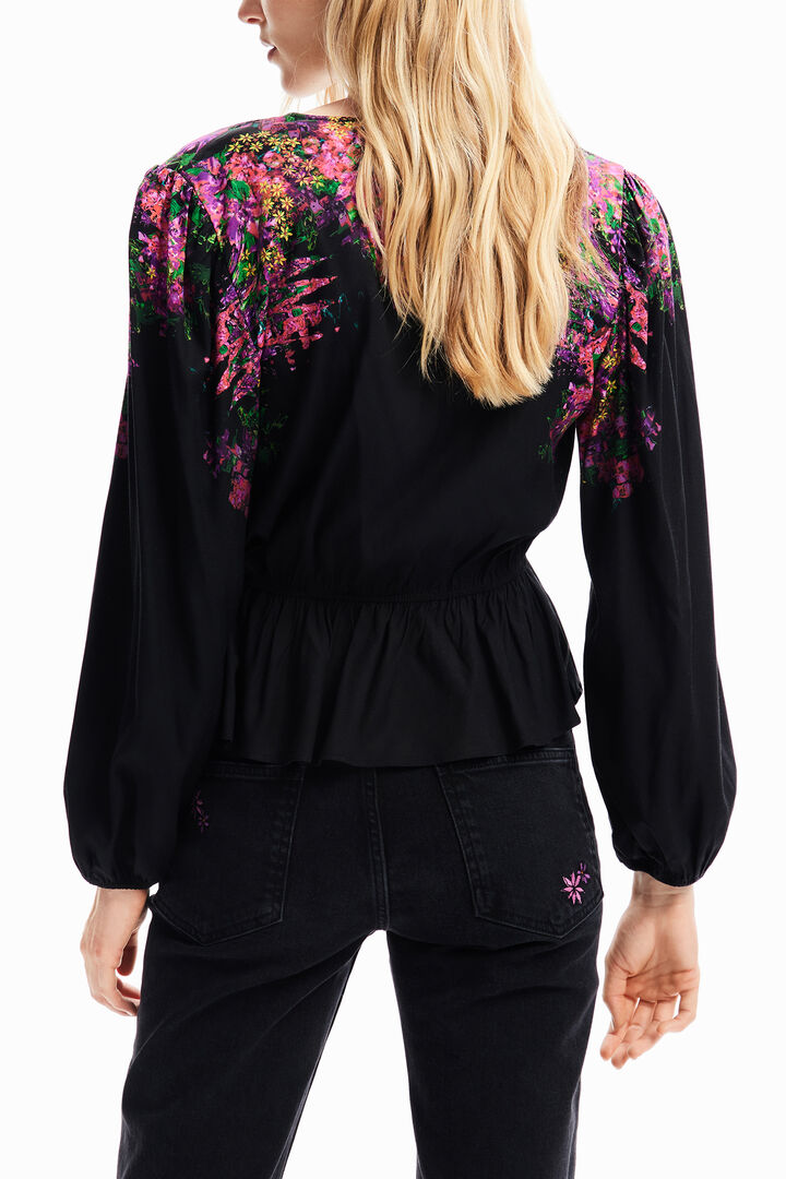 Bluza na preklop s cvjetnim printom | Desigual