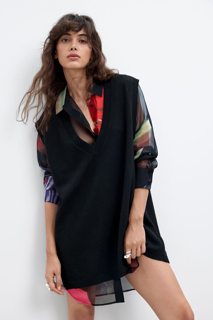 Kleid mit langen &Auml;rmeln m. c. lacroix