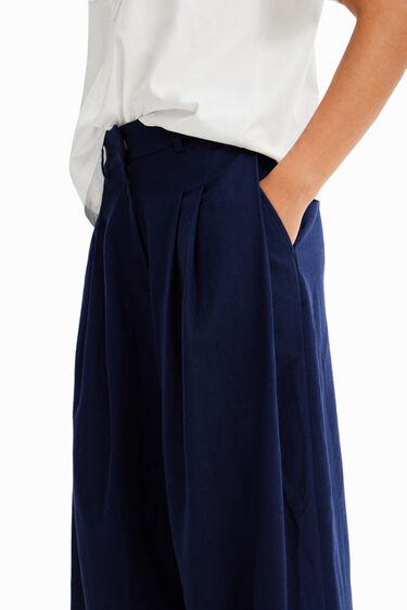 Pantalón Wide leg pinzas | Desigual