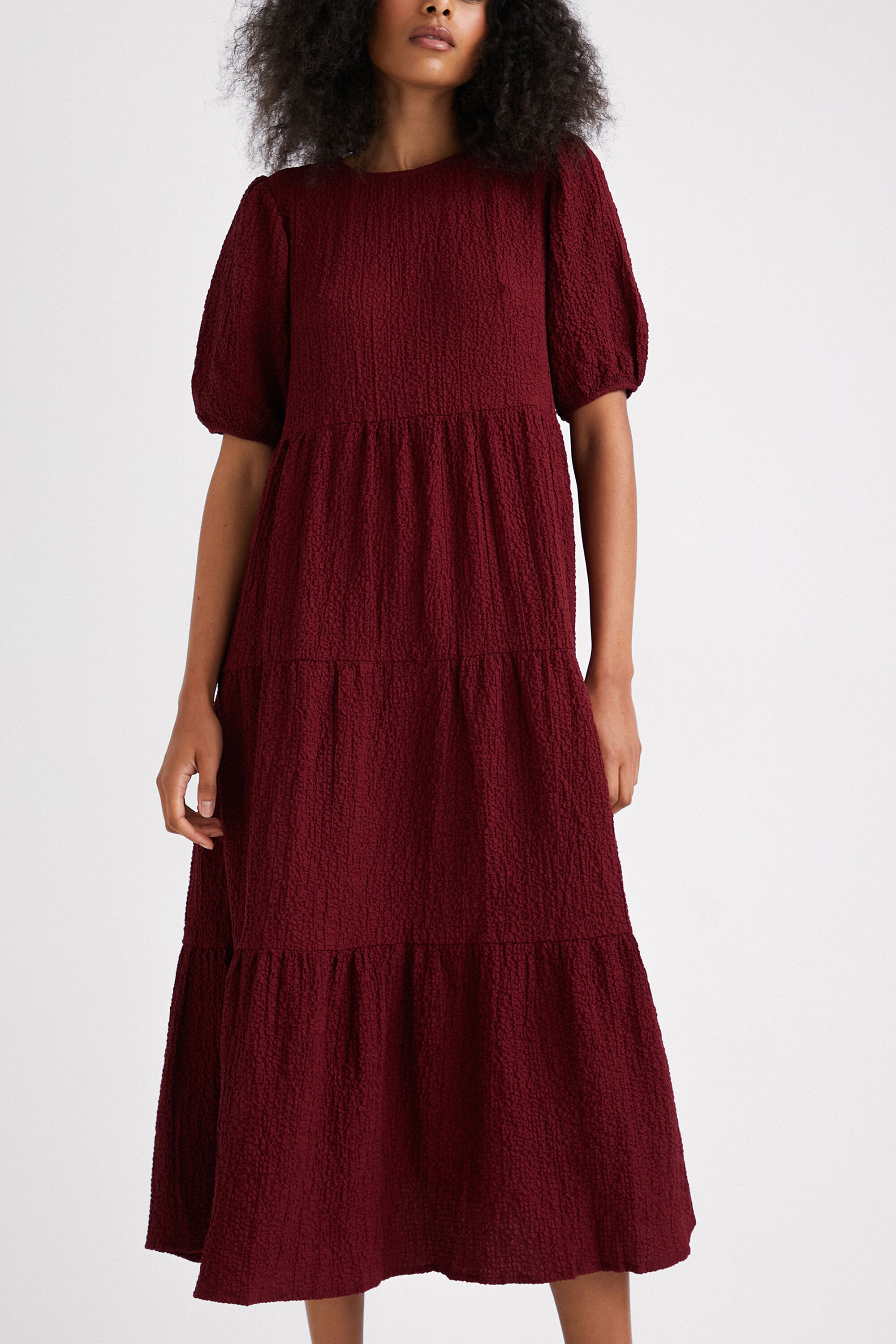 Desigual, Midikleid Textur, Rot, XS