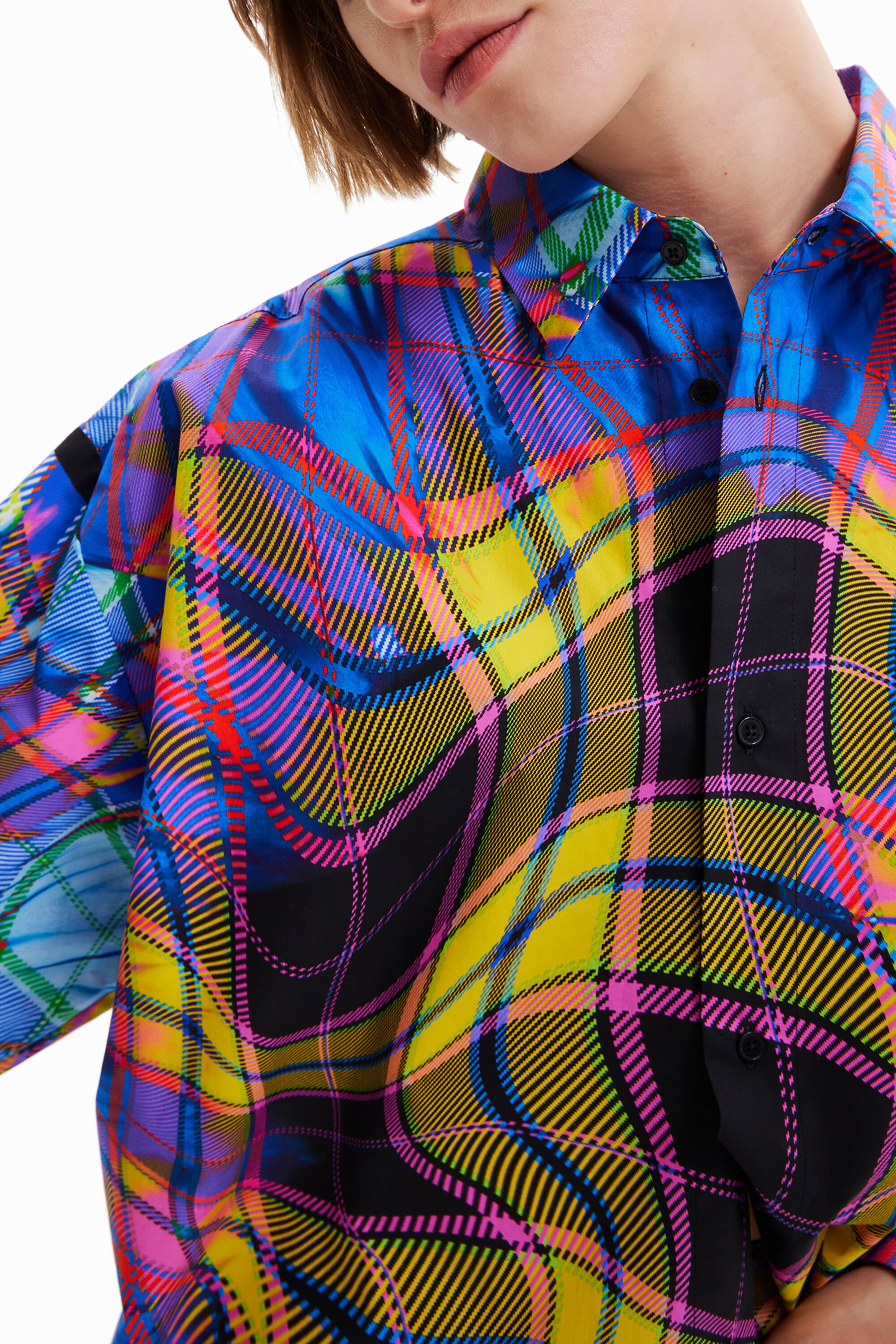 Camisa oversize cuadros Maria Escote