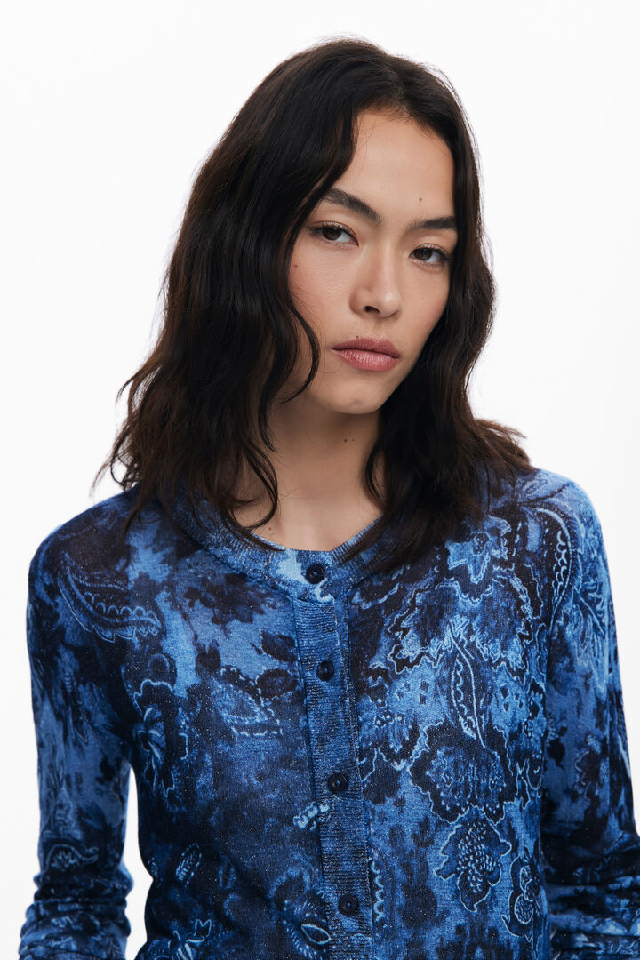 Shiny button sweater | Desigual