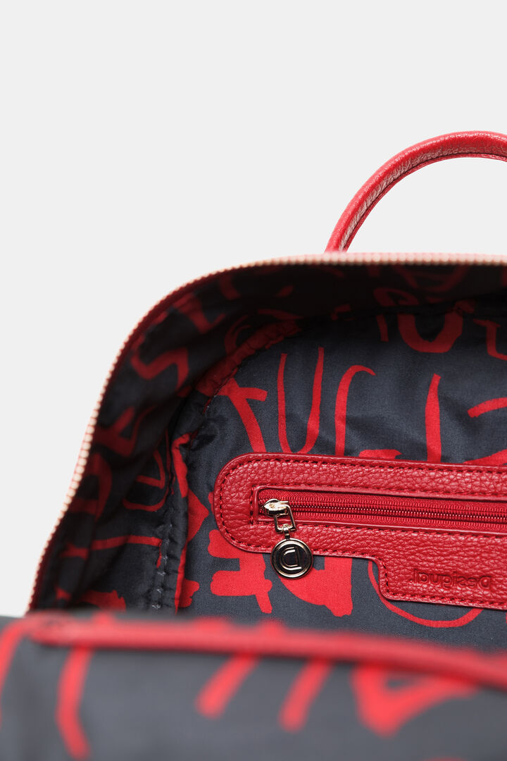 Backpack embroidered with scarf | Desigual
