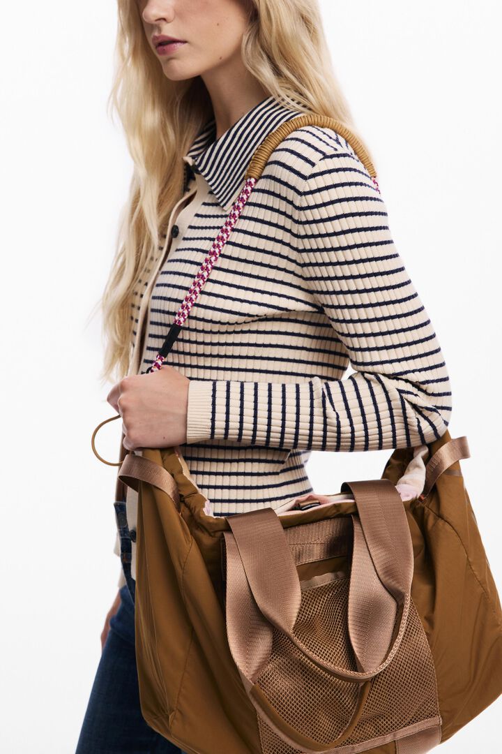 Medium reversible nylon bag