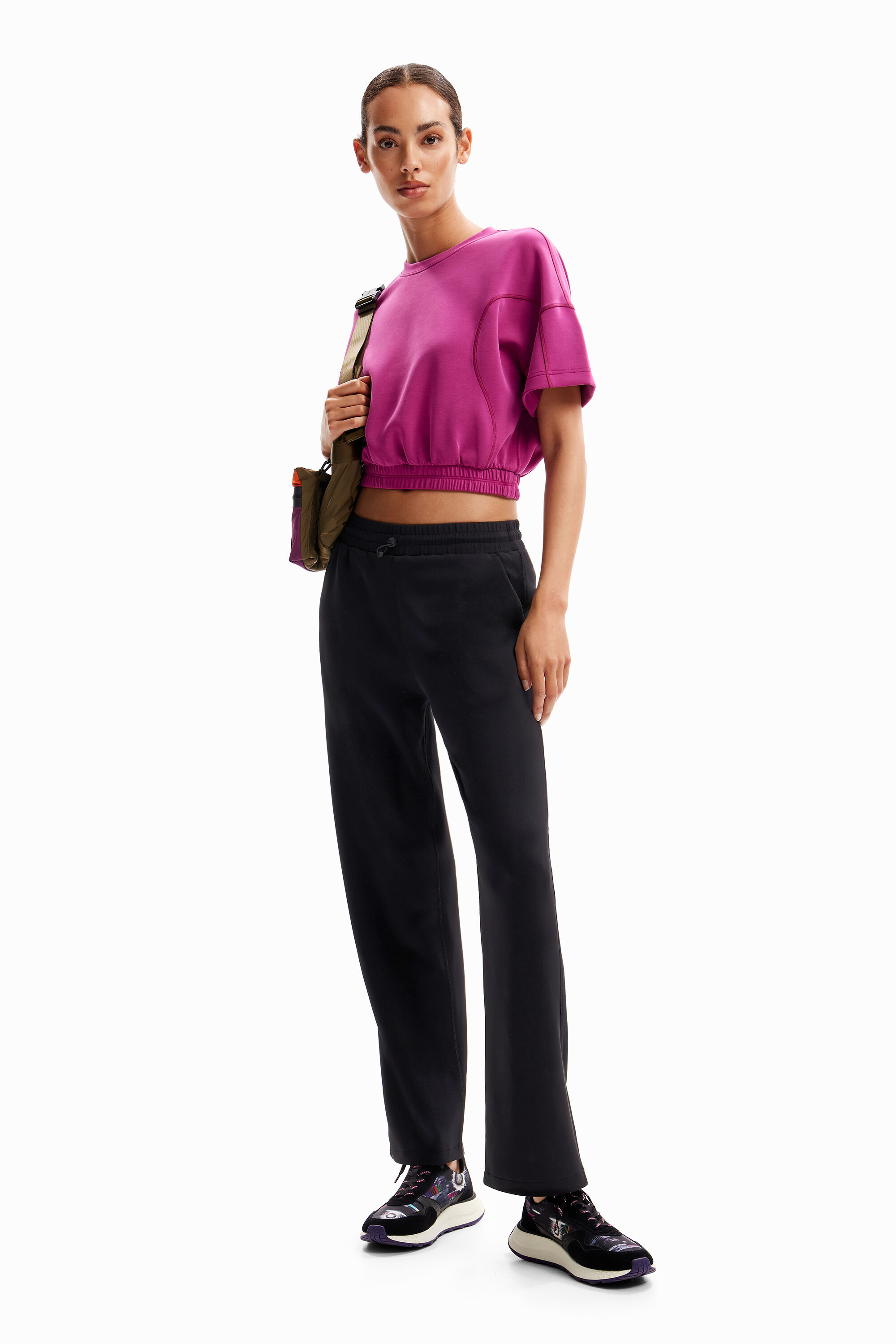 Desigual Wide-leg sport trousers