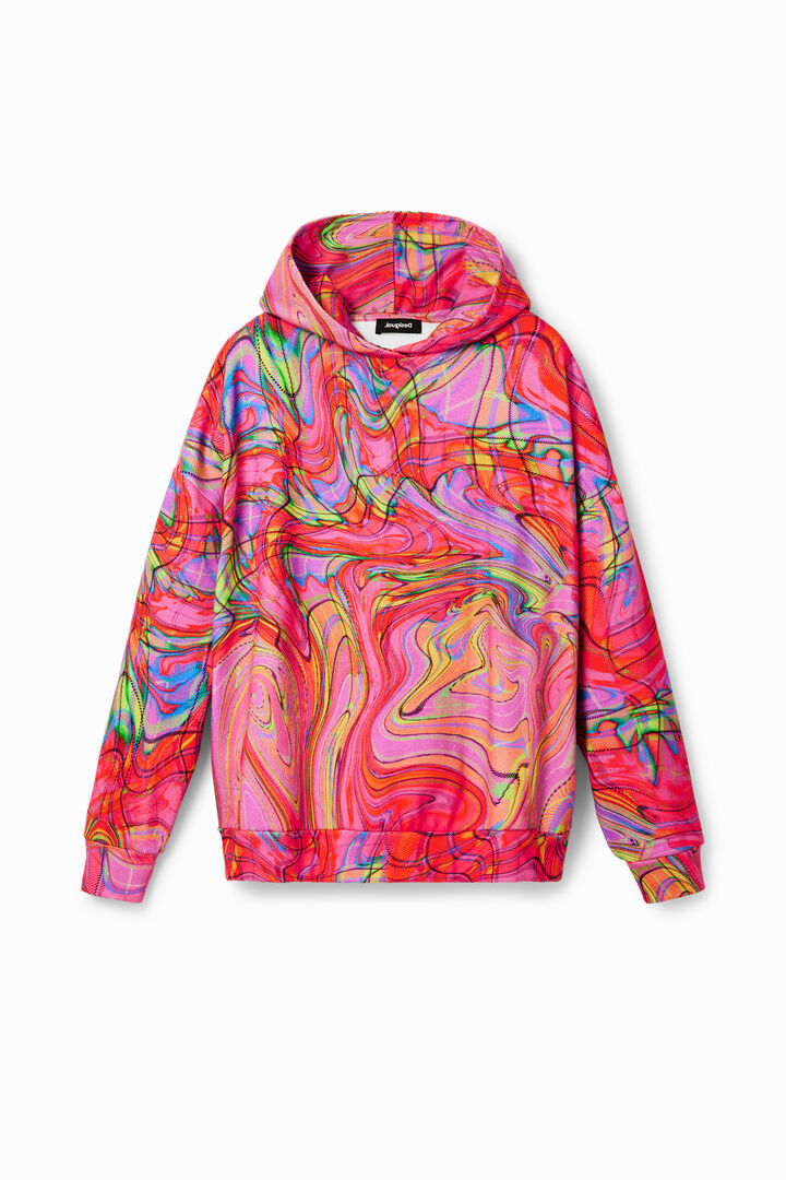 María Escoté oversize psychedelic hoodie