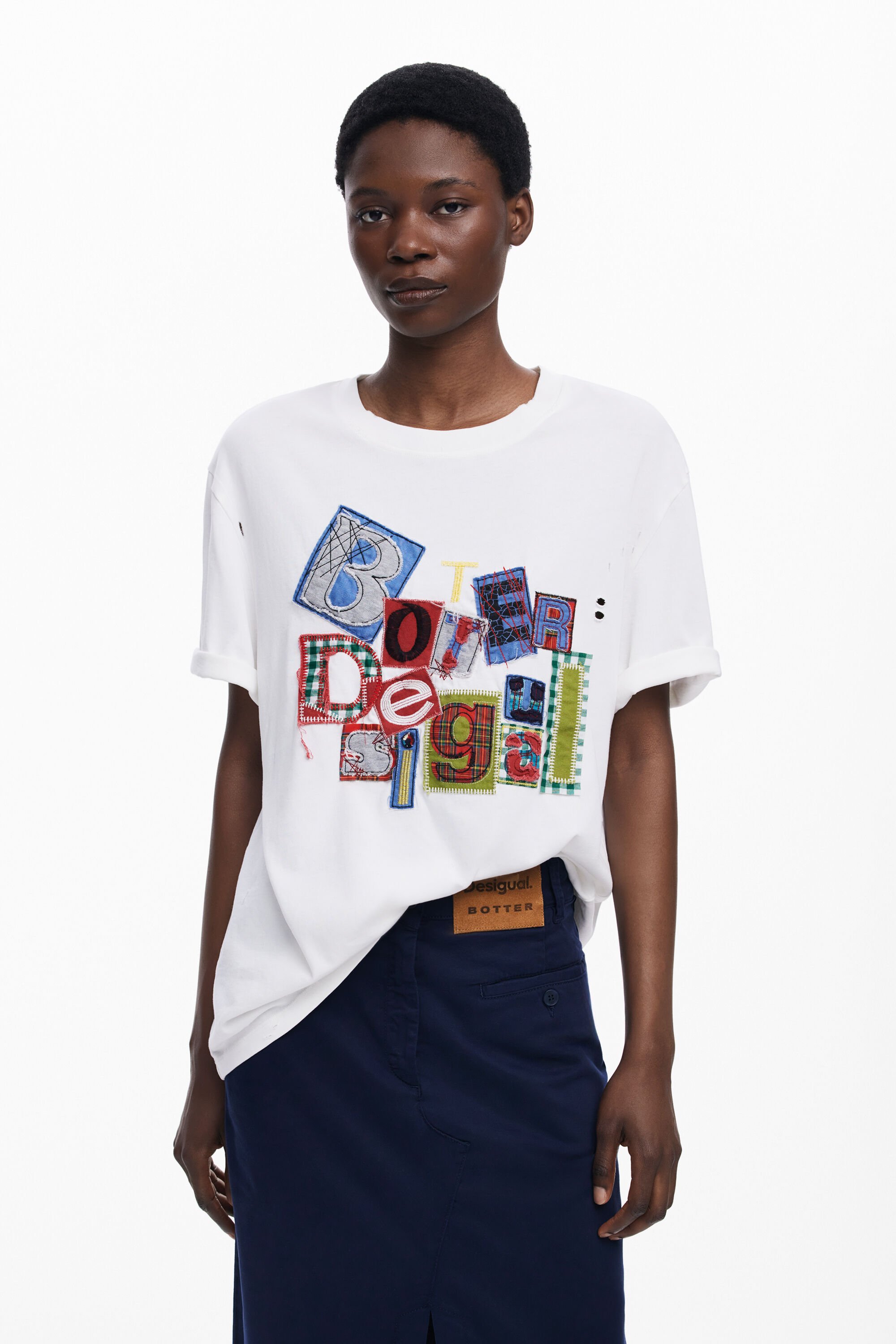 T shirt met korte mouwen patch Botter