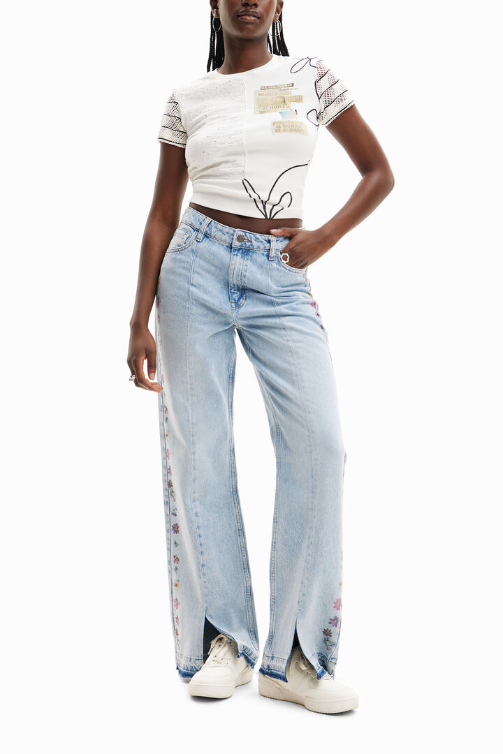 Camiseta punto texturas | Desigual