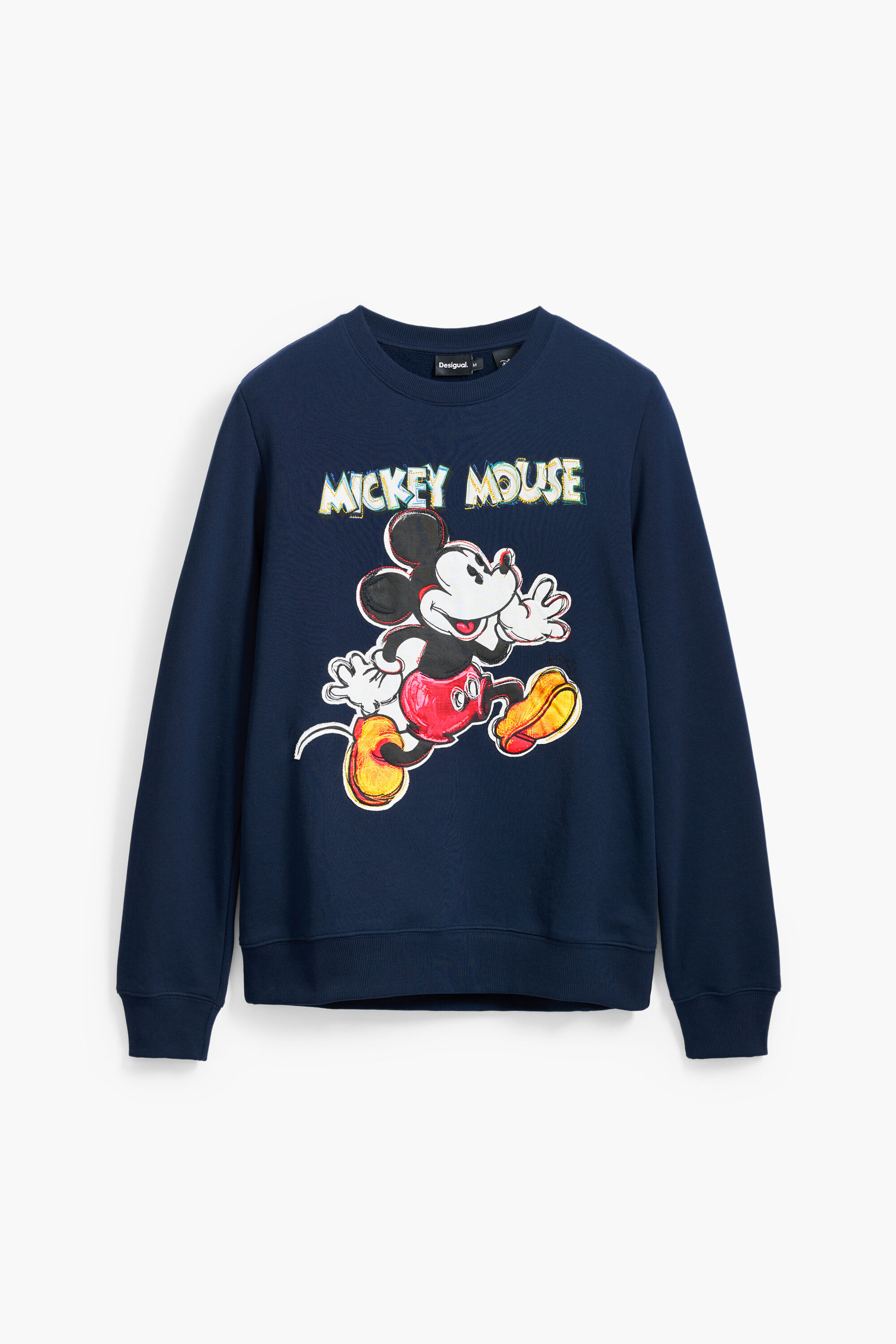 Desigual, Mickey Mouse™-Sweatshirt, Baumwolle, Blau, XL