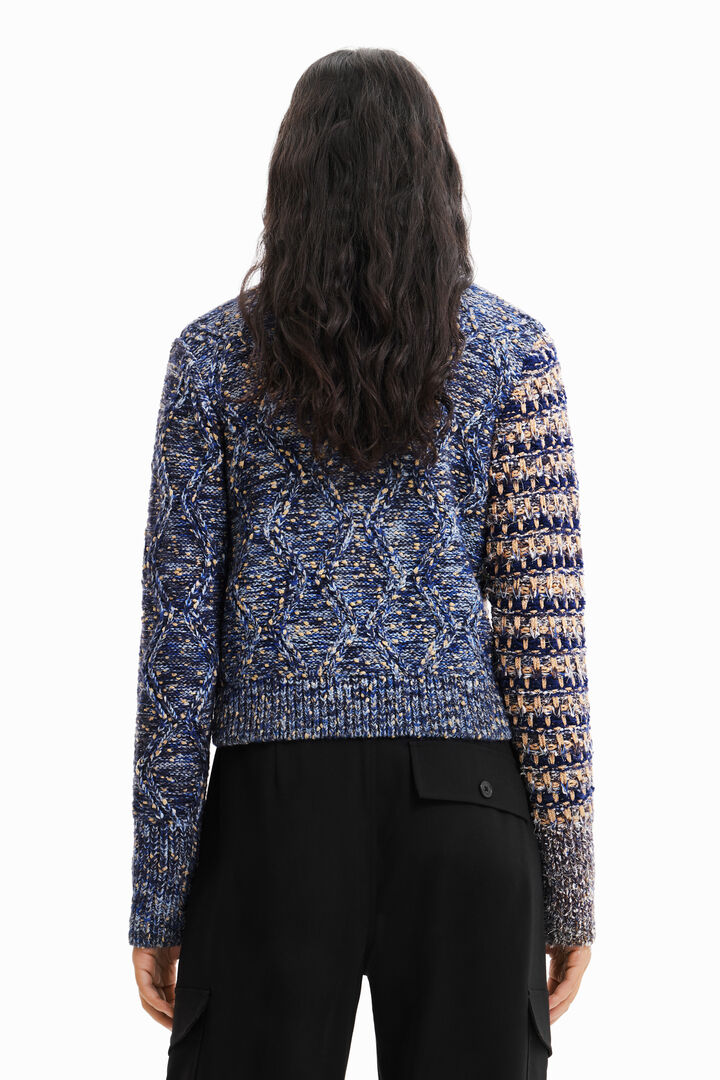 Hybrid chunky knit pullover | Desigual