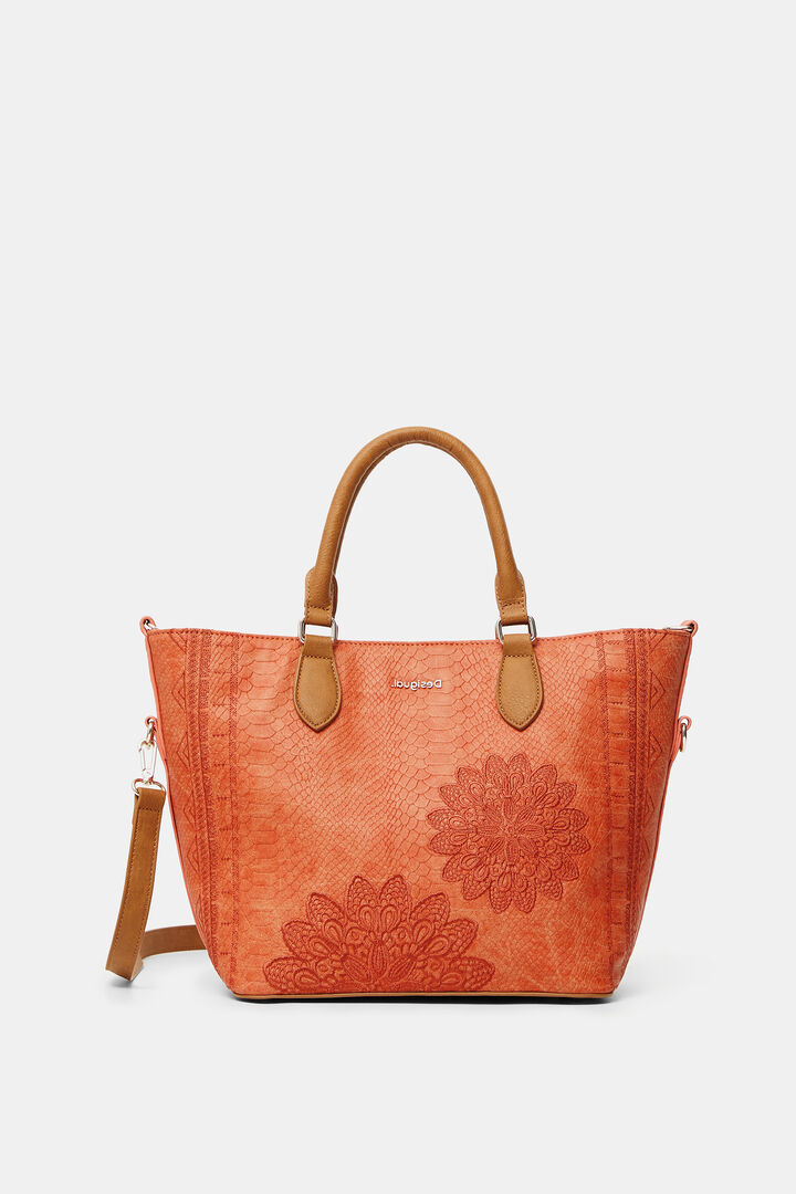 Bolso efecto piel reptil | Desigual