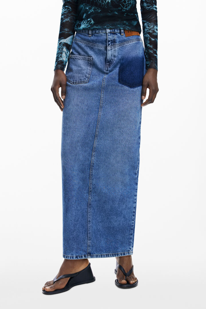 Gonna lunga in denim Botter | Desigual