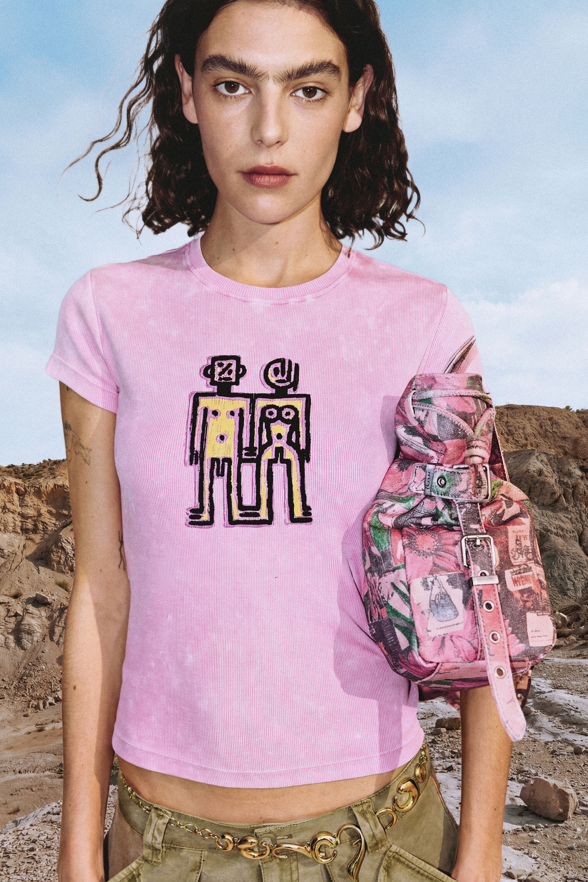 プリント半袖Tシャツ バラ 女性用 I Desigual.com