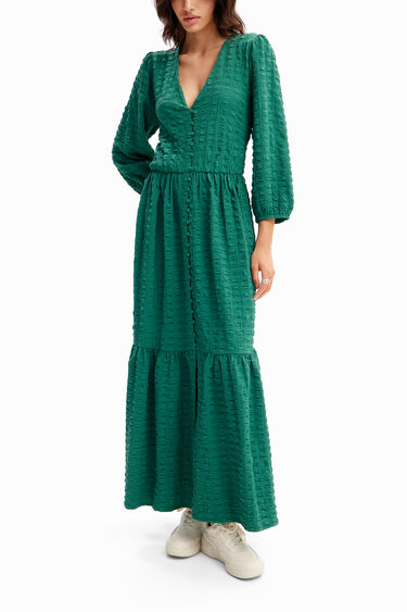Vestit llarg textura | Desigual