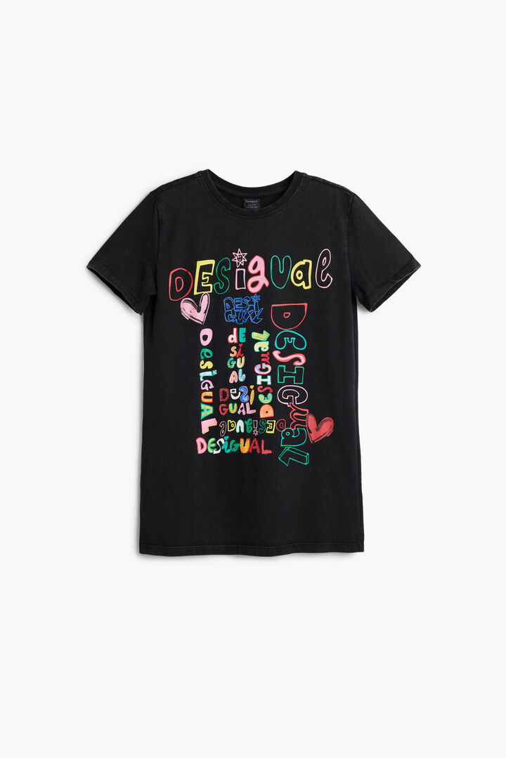 Vestit màniga 3/4 lettering | Desigual