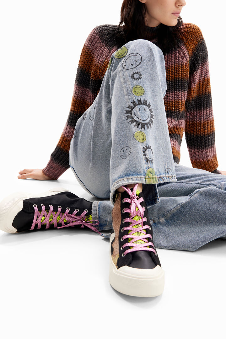 Sneakers canya alta patch | Desigual