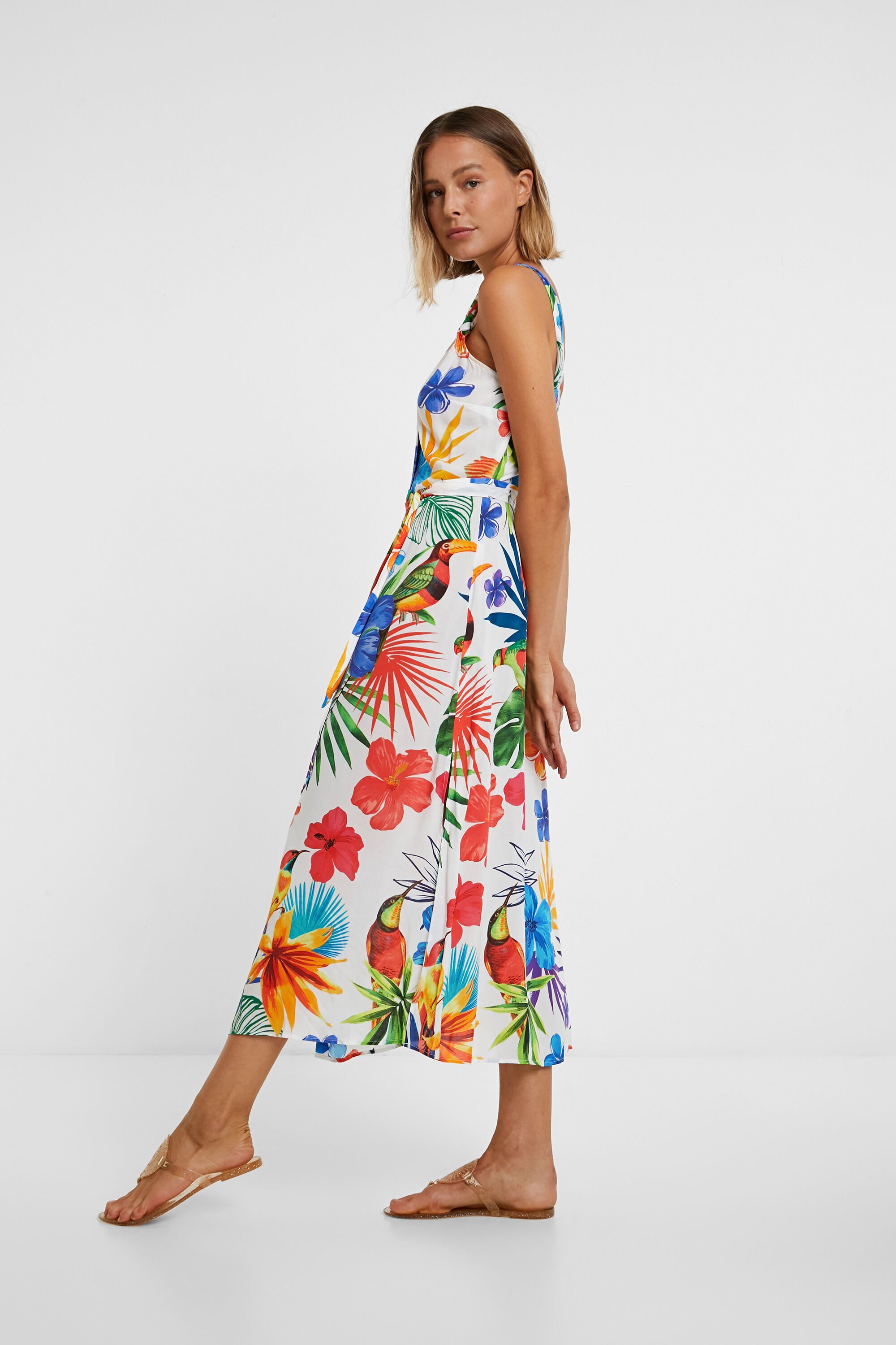 Vestido playero desigual clearance