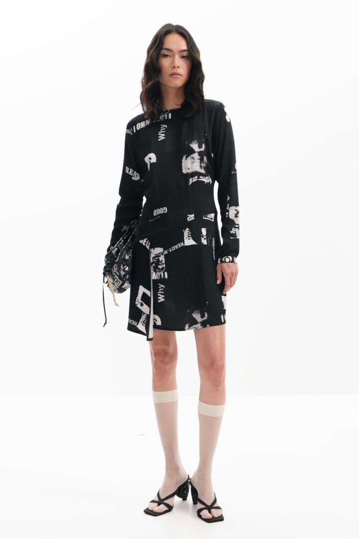 Kurzes Zeitungs-Kleid | Desigual