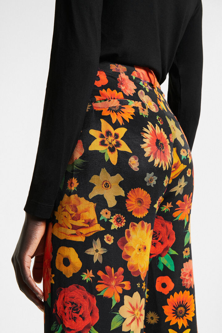 Pantalons campana floral | Desigual