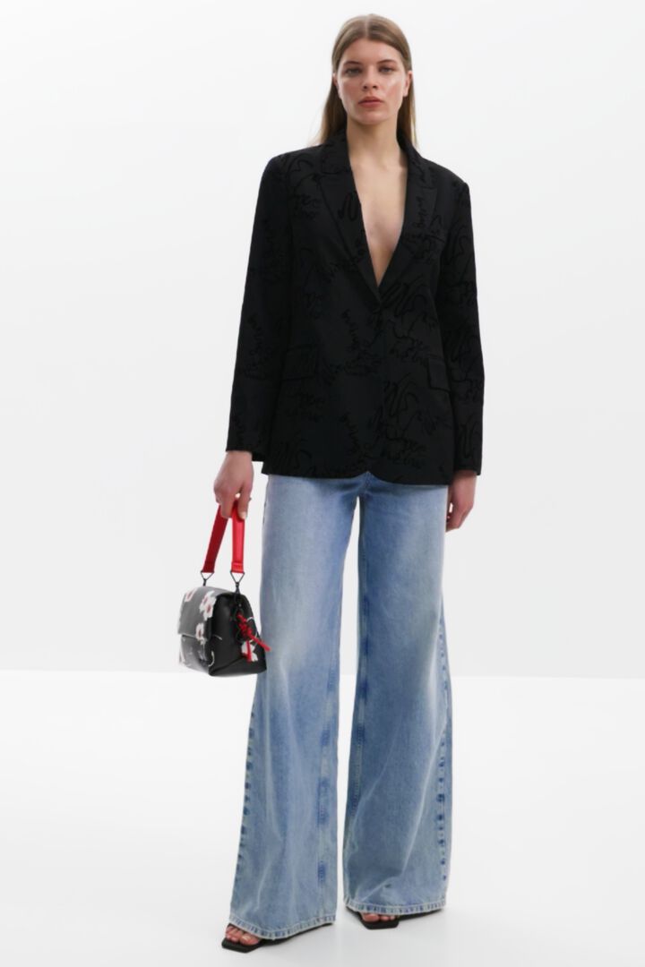 Blazer con lettering | Desigual