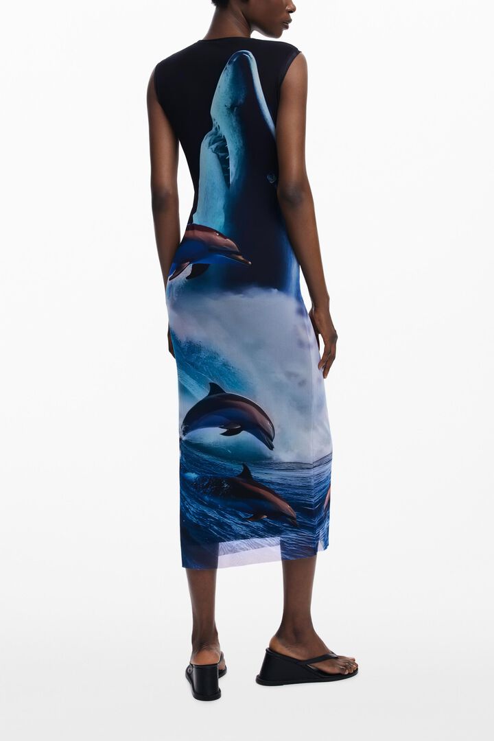 Botter shark maxi dress