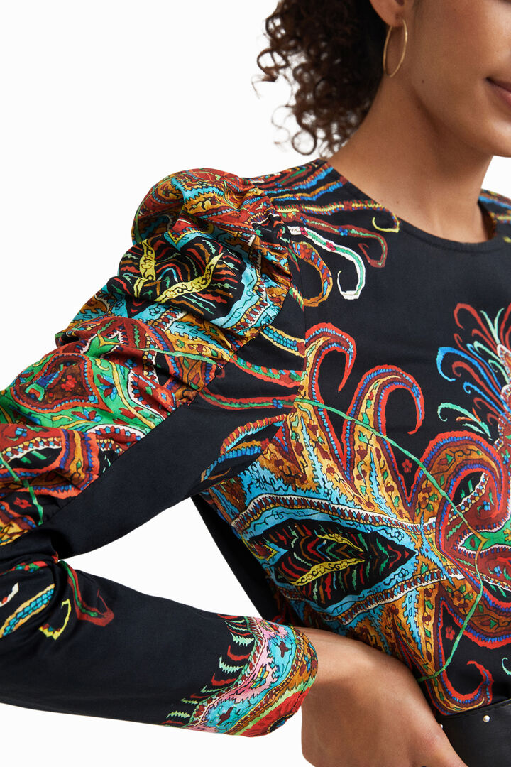 Blusa mangas abullonadas | Desigual