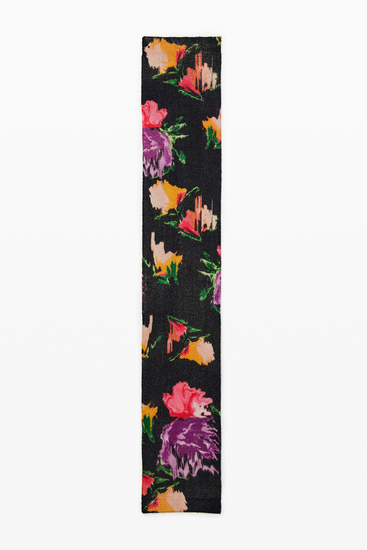 Floral DESIGUAL Black scarf. NWT Desigual Scarf - black/orange/berry/black - Zalando.ie main image 2