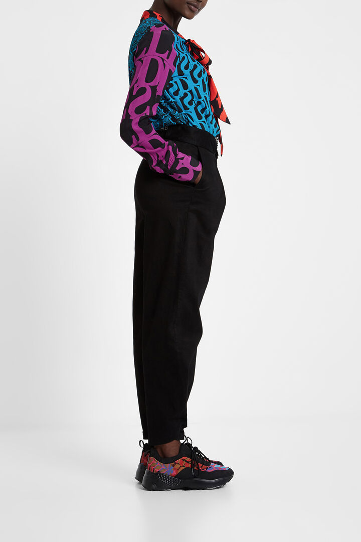 Blouse à nœud et logomanie Designed by M. Christian Lacroix | Desigual