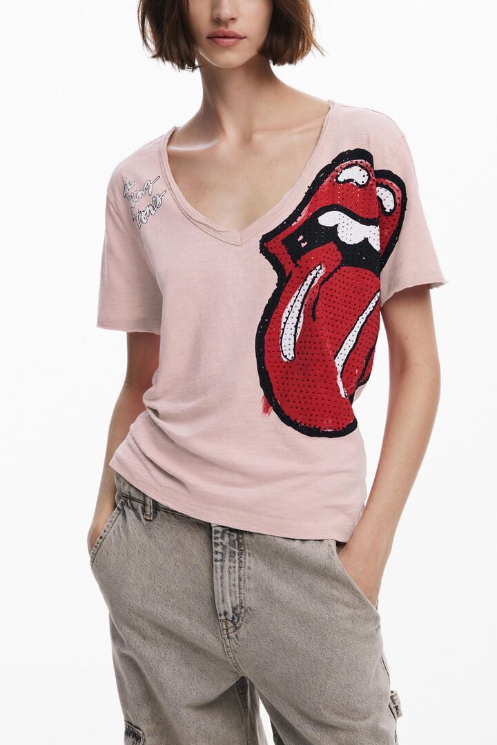 Camiseta strass The Rolling Stones | Desigual