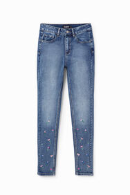 Texans skinny push-up flors | Desigual