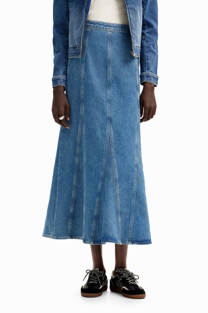 Falda larga denim | Desigual