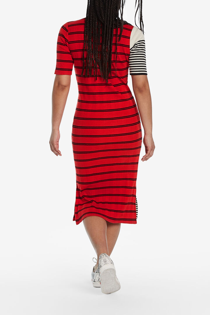 Striped T-shirt midi-dress | Desigual