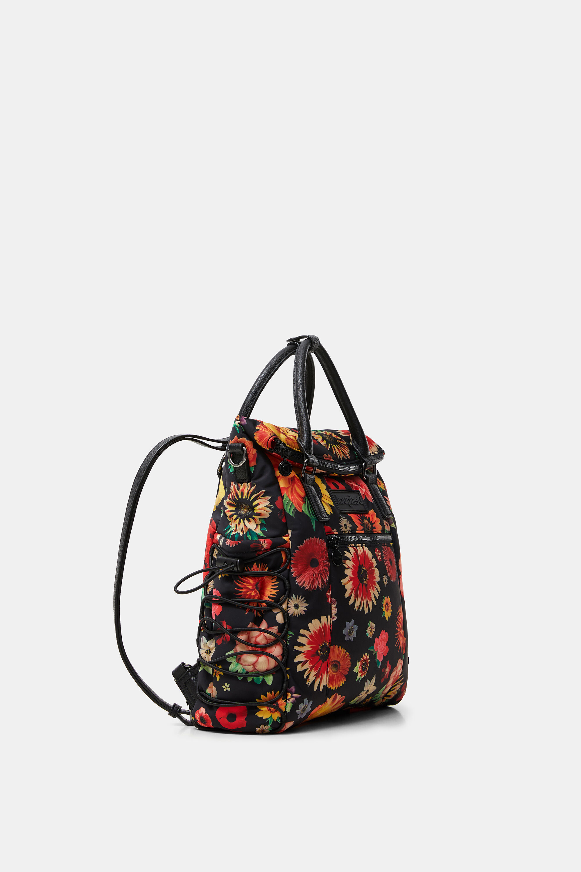 Mochila shop flores desigual