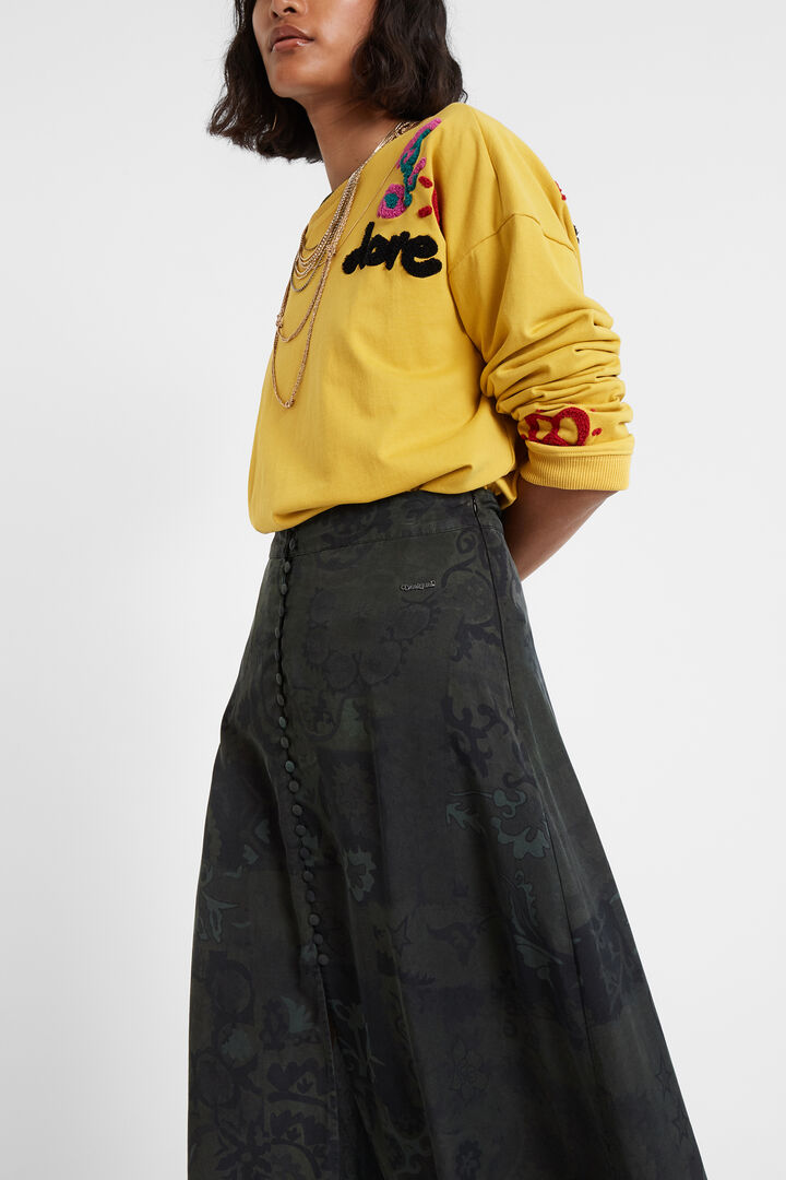 Jupe longue boutons | Desigual