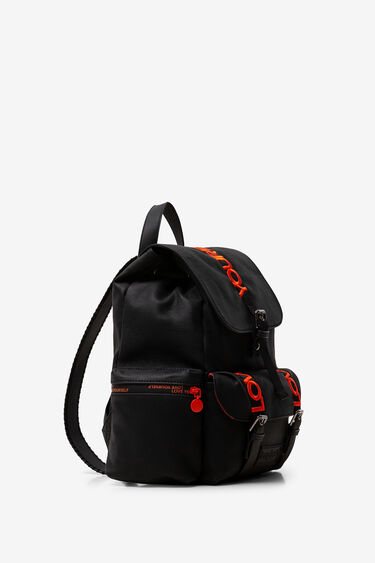 Buckles and message backpack | Desigual