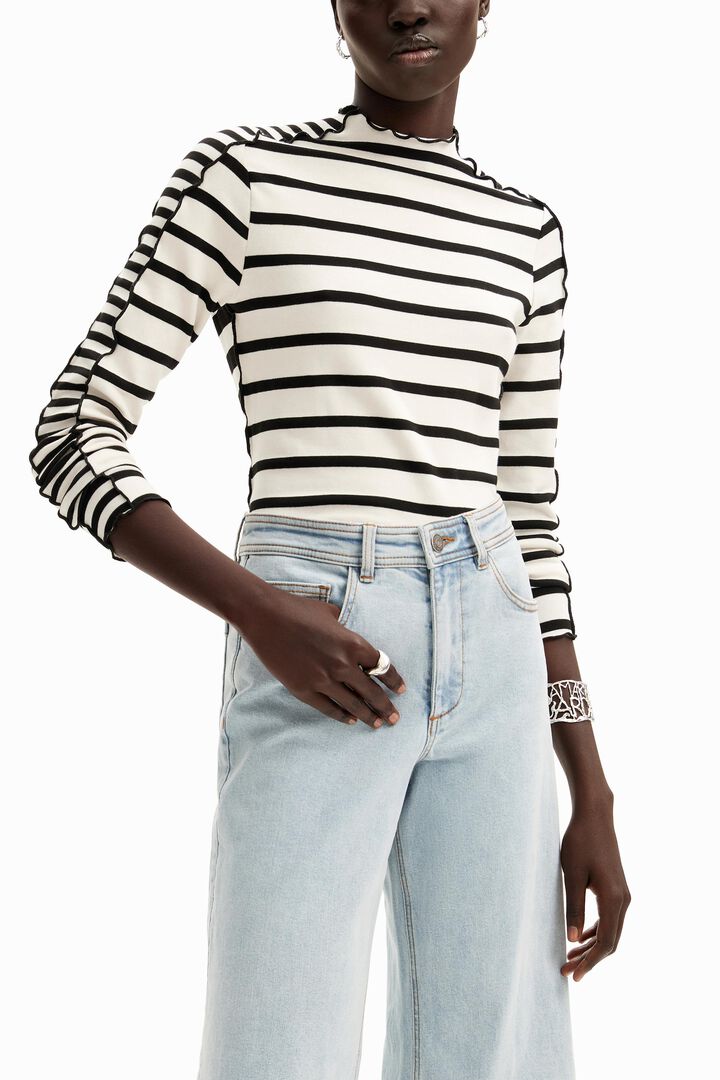 Cropped culotte jeans | Desigual