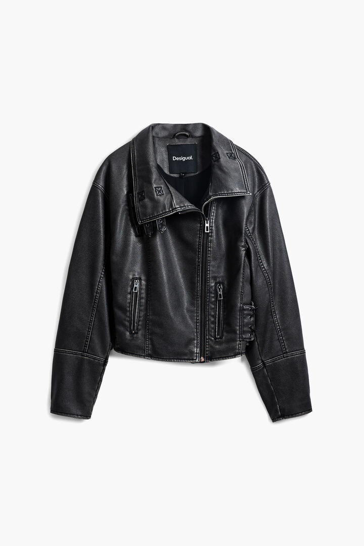 Biker efecto piel oversize | Desigual