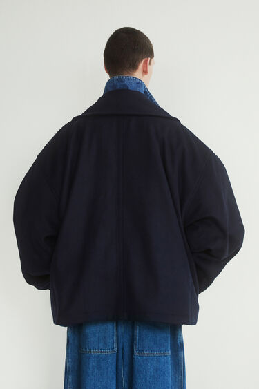Abrigo corto oversize lana Hed Mayner | Desigual