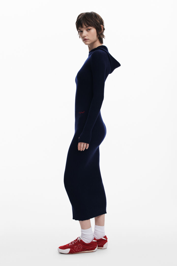 Fitted dress with hood | Desigual